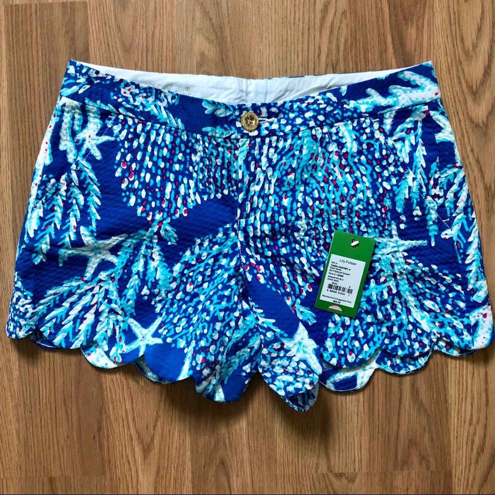 Lilly Pulitzer Buttercup Scalloped Shorts